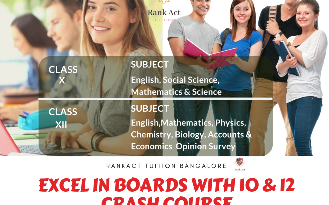 1on1 coaching to Excel in Boards with 10 & 12 Crash Course